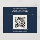 Pacific Heights Luxury Home Value QR Code Realtor Postkarte (Vorderseite)