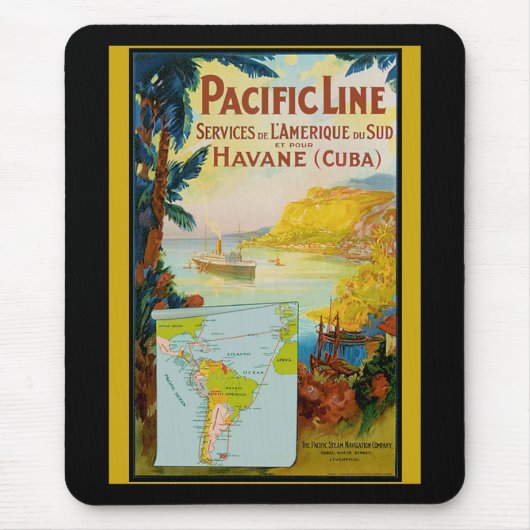 Pacific Line Vintage Travel Mousepad (Vorne)