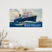 Pacific Mail Company auf der Webseite des US-Präsi Poster (Küche)