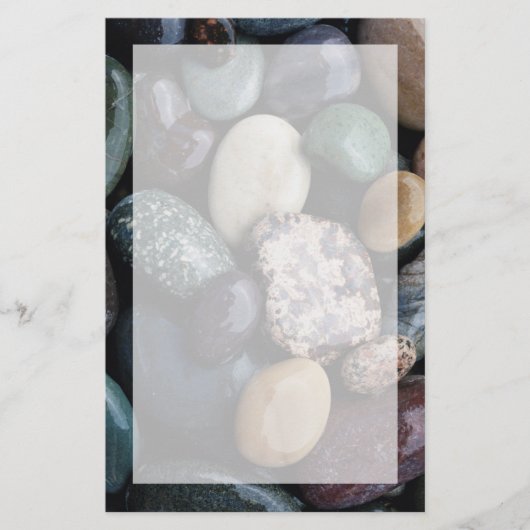 Pacific Nordwest USA, farbenfrohe Flussfelsen Briefpapier (Vorderseite)