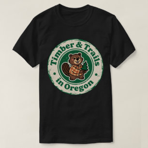 Pacific Northwest Charme _ Oregon Biber Vintage  T-Shirt