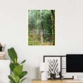 Pacific Northwest Forest Isaiah 41:10 Print Poster (Heimbüro)