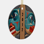 Pacific Northwest Totem Art Design Keramik Ornament (Rechts)