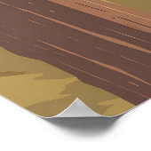 Pacific Northwest Trail Reiseplakat Poster (Ecke)