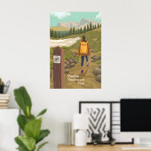 Pacific Northwest Trail Reiseplakat Poster (Heimbüro)