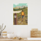 Pacific Northwest Trail Reiseplakat Poster (Küche)