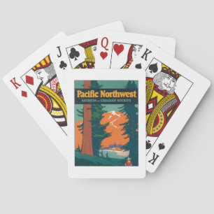 Pacific Northwest Vintag Bicycle Playing Cards Spielkarten