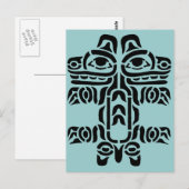 Pacific NW Indian Design Postkarte (Vorne/Hinten)