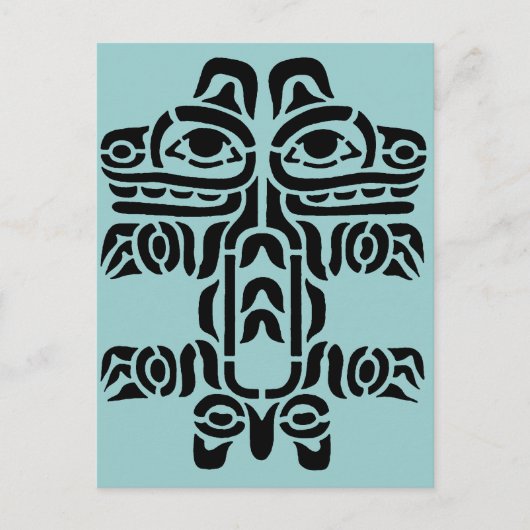 Pacific NW Indian Design Postkarte (Vorderseite)