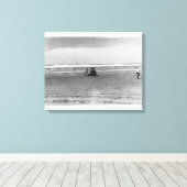 Pacific Ocean Beach Scene Foto Leinwanddruck (Insitu (Holzboden))