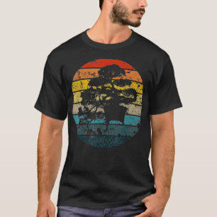 Pacific Ocean Retro Vintage japanische Kunst Bonsa T-Shirt
