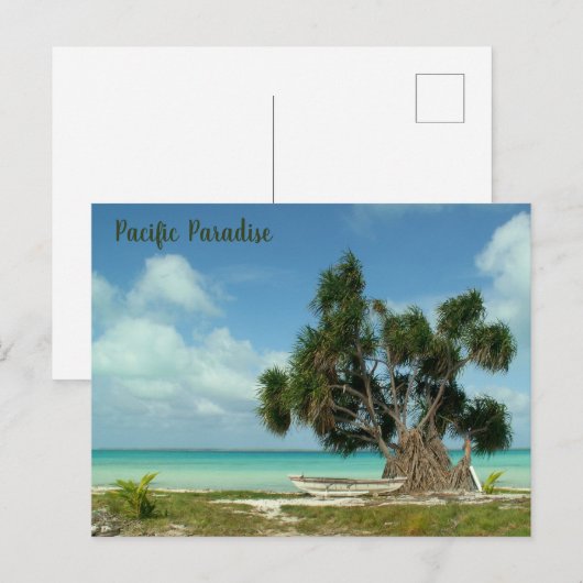 Pacific Paradise Postkarte (Vorne/Hinten)