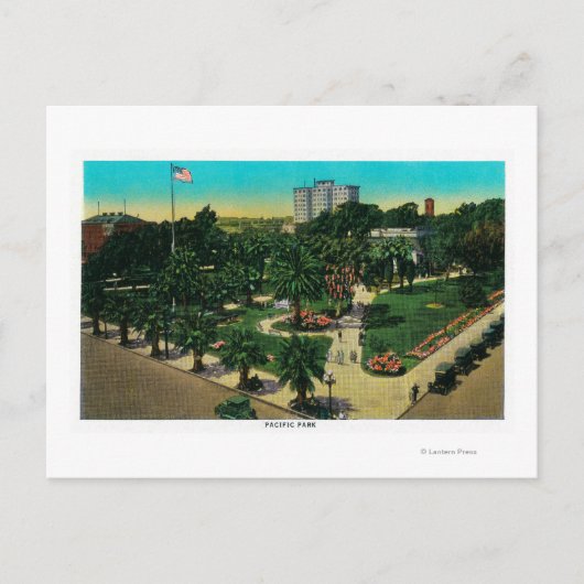 Pacific Park in Long Beach, Kalifornien Postkarte (Vorderseite)