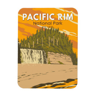 Pacific Rim National Park Reserve Reisen Vintag Magnet
