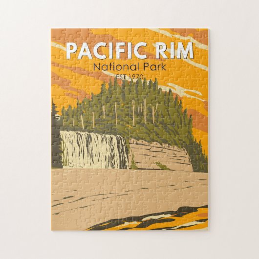 Pacific Rim National Park Reserve Reisen Vintag Puzzle (Vertikal)
