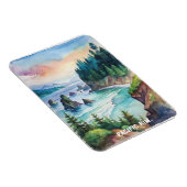 Pacific Rim National Park Wasserfarben Malerei Magnet (Rechte Seite)