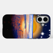 pacific,space with earth Case-Mate iPhone hülle (Rückseite (Horizontal))