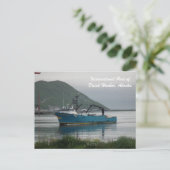 Pacific Sun Bering Sea Crab Fishing Flotte Postkarte (Stehend Vorderseite)