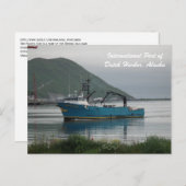 Pacific Sun Bering Sea Crab Fishing Flotte Postkarte (Vorne/Hinten)