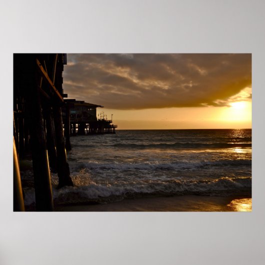 Pacific Sunset in Santa Monica Poster (Vorne)