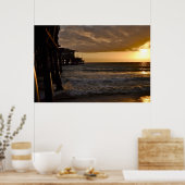 Pacific Sunset in Santa Monica Poster (Küche)