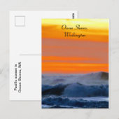 Pacific Sunset Postkarte (Vorne/Hinten)