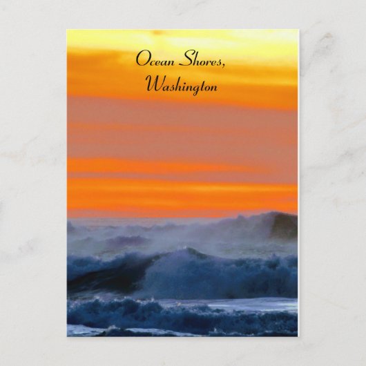 Pacific Sunset Postkarte (Vorderseite)