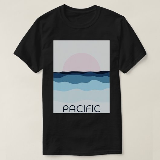 Pacific Sunset TShirt (Design vorne)