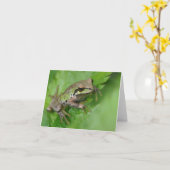 Pacific Tree Frog - Framework Art Card Karte (Gelbe Blume)