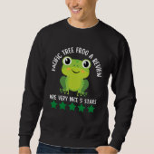 Pacific Tree Frog Review Tapestry  Frog Sweatshirt (Vorderseite)