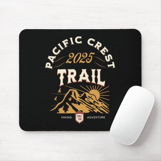 Pacific Wappen Trail 2025 Pct Wanderung Mousepad (Mit Mouse)