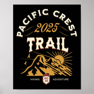 Pacific Wappen Trail 2025 Pct Wanderung Poster