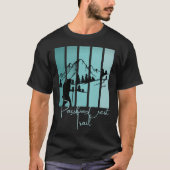 Pacific Wappen Trail PCT Wandern Nationalpark West T-Shirt (Vorderseite)