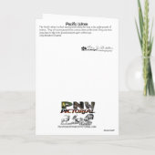 Pacific Wren Vielen Dank, Card Dankeskarte (Rückseite)