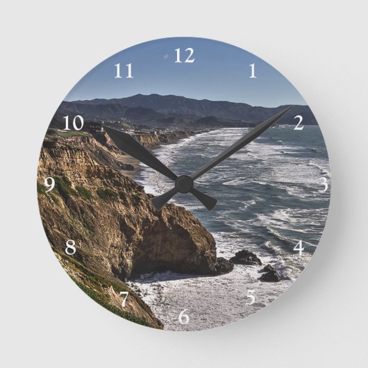 Pacifica Coast Clock Runde Wanduhr (Vorderseite)