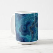 „Pacifica“ – Ein Ozean-Porträt Kaffeetasse (Vorderseite Links)
