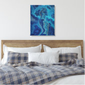 „Pacifica“ – Ein Ozean-Porträt Leinwanddruck (Insitu (Schlafzimmer))