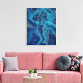 „Pacifica“ – Ein Ozean-Porträt Leinwanddruck (Insitu (Wohnzimmer))