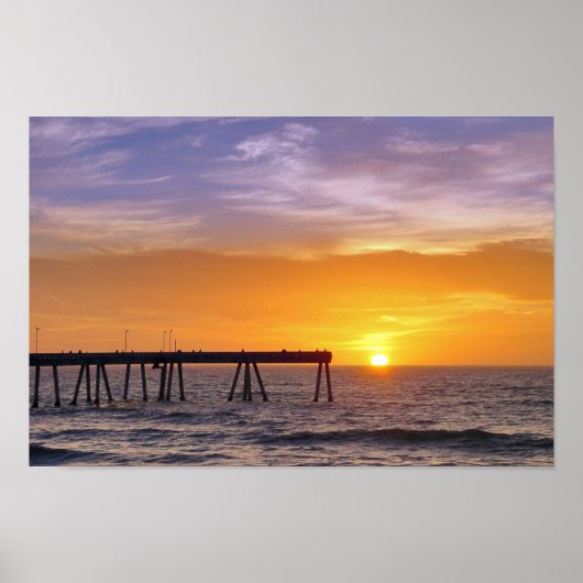 Pacifica Pier Sunset Poster (Vorne)