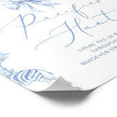 Pacifier Hunt Toile de Jouy Safari animals Poster (Ecke)