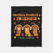 Pacifiers Pumpkins Preemies Nicu Nurse Gift Fleecedecke (Vorderseite)