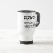 Pacifist Pass Ein Faust Funny Reisebecher (VorderseiteRechts)