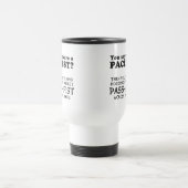Pacifist Pass Ein Faust Funny Reisebecher (Mittel)