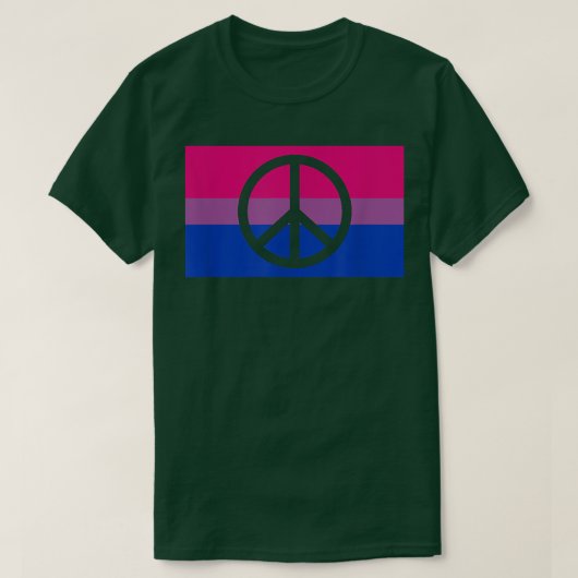 Pacifist Peace Sign Protest Hippie Gay Biseual Pri T-Shirt (Design vorne)