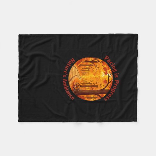 Pacing Is Progress Self-care - Nature Walk Gift Fleecedecke (Vorderseite (Horizontal))