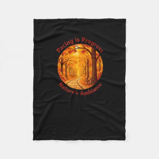 Pacing Is Progress Self-care - Nature Walk Gift Fleecedecke (Vorderseite)