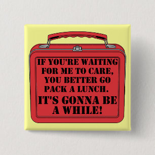 Pack A Lunch Lustiger Knopf Abzeichen Button