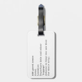 PACK DEINE TASCHEN! FOTO Save the Date Zielort Gepäckanhänger (Rückseite vertikal)