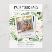 Pack deine Taschen Mexiko Hochzeit Speichern Sie d Ankündigungspostkarte (Vorderseite)