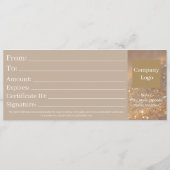 Pack DISCOUNT - Elegant Luxury Gift Certificate Hinweiskarte (Rückseite)